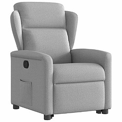 Avis vidaXL Fauteuil inclinable gris nuage tissu