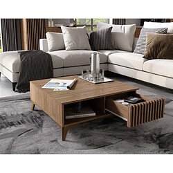 Bestmobilier Portmore - table basse - bois - 80 cm