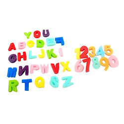 Avis 36x Numéro 0-9 Lettres éponge Doigt Dessin A-Z Alphabets Enfants Apprentissage Jouet