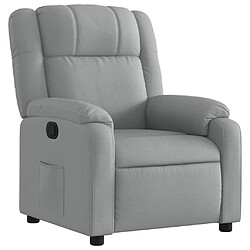 Maison Chic Fauteuil Relax pour salon, Fauteuil inclinable Gris clair Tissu -GKD59551