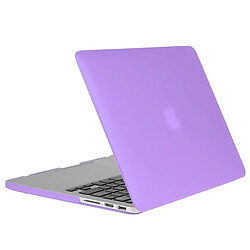 Wewoo Housse Étui Violet pour Macbook Pro Retina 13,3 pouces Chapeau-Prince 3 en 1 givré Hard Shell de protection en plastique avec clavier de et prise de poussière de port