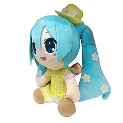 Universal Anime peluche 20cm Pure peluche Anime japonais Miku oreiller souple Jouets pour enfants Cadeaux pour filles Adultes Poupée mignonne | Oreiller de luxe (vert)