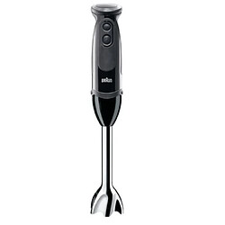 Braun MQ 5277 BK Mixeur 0.6L 1000W 220V Câble Électrique Plastique Acier Inoxydable Noir