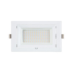 Ledkia Spot Downlight LED 20W Rectangulaire Orientable 130 lm/W LIFUD Coupe 210x125 mm Blanc Chaud 3000K