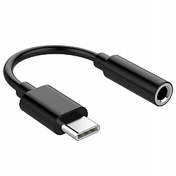 GUPBOO Adaptateur Audio USB-C vers Mini Jack 3.5 AUX Noir V2,JL2568