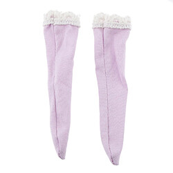 Avis 1/6 Violet Bas Chaussettes Dentelle Pour BJD Blythe Poupées Vêtements Accessoires