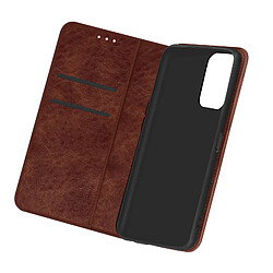 Avizar Étui Oppo A16 et A16s Folio Portefeuille Fonction Support Vidéo marron