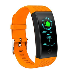 Wewoo Bracelet connecté Smartwatch Fitness Tracker 0,96 pouce HD Couleur Smartband Smart Bracelet, IP68 Étanche, Support Sports Mode / Moniteur de sommeil / Bluetooth Caméra / Cardiofréquencemètre Orange