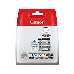 Canon Pack cartouches d'encre Multipack PGI-580 + CLI-581 BK/C/M/Y