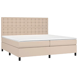 Avis Sommier à lattes LED,Cadre à lattes de lit avec matelas pour Adulte Cappuccino 200x200 cm -MN41395