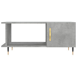 Maison Chic Table basse,Table Console Table d'appoint, Table pour salon gris béton 90x50x40 cm bois d'ingénierie -MN53340 pas cher