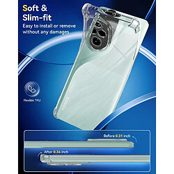 Coque Silicone Transparente Angles Renforces + 2 Verres Trempes Pour Honor 200 5G Little Boutik©