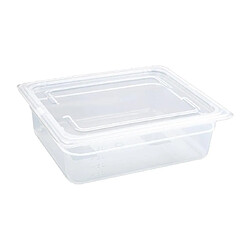 Lot de 4 bacs plastique alimentaire avec couvercle GN 1/2 - Vogue 100 mm