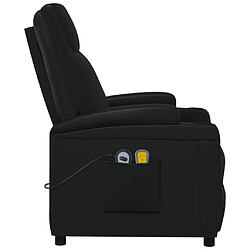 Acheter vidaXL Fauteuil électrique de massage Noir Similicuir