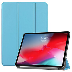 Etui en PU triple pli bleu bébé pour votre Apple iPad Pro 11-inch (2018)