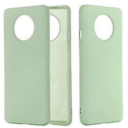 Wewoo Coque Pour OnePlus 7T couleur unie silicone liquide antichoc pleine couverture étui de protection vert