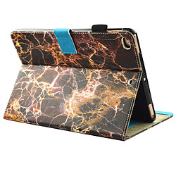 Acheter Wewoo Housse Étui noir et or pour iPad 9.7 pouces 2017 / Air / Air 2 Universel Marbre Motif Horizontal Flip En Cuir de Protection avec Holder & Card Slots & Sommeil