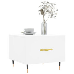 Avis Maison Chic Lot de 2 Tables basses,Table Console pour salon blanc 50x50x40 cm bois d'ingénierie -MN41099