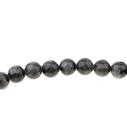 Avis bricolage larvikite labradorite noire pierre gemme labradorite ronde perles en vrac 8mm