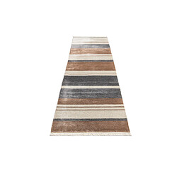 Acheter Vidal Tapis de couloir en laine 295x81 brun Darya