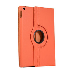 Avis Etui en PU litchi avec support orange pour votre Apple iPad 10.2 (2019)