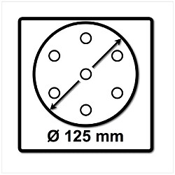 Festool STF D125/8 Abrasifs Ø125 mm P60 GR / 50 Pièces ( 497166 )