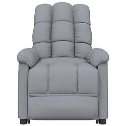 Acheter Maison Chic Fauteuil électrique de massage,Fauteuil luxe de relaxation Gris clair Tissu -MN32506