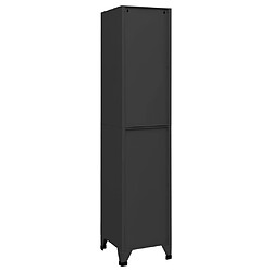 Avis vidaXL Armoire à casiers Anthracite 38x40x180 cm Acier