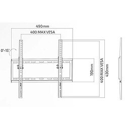 Avis Support Mural TV - Superior “32-55 Tilt Extra Slim” STV005 - Taille TV 32?- 55?, Max vesa 400×400