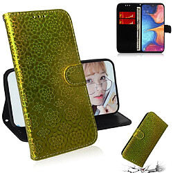 Wewoo Housse Coque Pour Galaxy M30s couleur solide boucle magnétique coloré horizontale étui en cuir PU avec titulaire et fentes cartes et portefeuille et lanière or