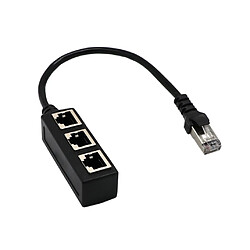 Avis Universal Connecteur LAN RJ45 Adaptateur Réseau séparateur Ethernet 1 mâle à 3 câbles adaptateurs femelles Accessoires d'extension de réseau