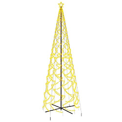 vidaXL Arbre de Noël cône 1400 LED Blanc chaud 160x500 cm