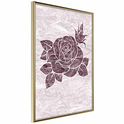 Paris Prix Affiche Murale Encadrée Monochromatic Rose 20 x 30 cm Or