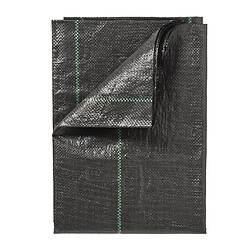 Nature Bâche de sol de contrôle des mauvaises herbes 1x25 m Noir