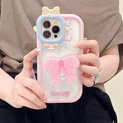 Avis GUPBOO Étui pour iPhone12 Niche arc support lapin fille étui de téléphone portable silicone