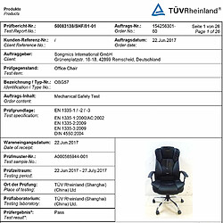 Avis SONGMICS Fauteuil de bureau, Large assise rembourrée, avec Appui-tête, Hauteur réglable, Ergonomique, Noir OBG57B