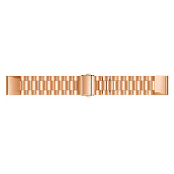 Bracelet en métal chaîne à maillons or rose pour votre Garmin Fenix 5X