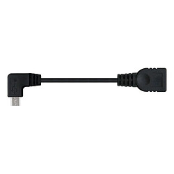 Totalcadeau Câble USB 2.0 A vers USB B 15 cm Prise mâle et prise femelle Noir pas cher