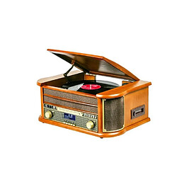 Acheter Optex Platine Disque Vinyle Vintage BOIS avec radio bluetooth/FM/USB/RCA/AUX/Télécommande/Lecteur CD Cassette Platine Vinyle HQ