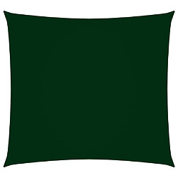 vidaXL Voile de parasol tissu oxford carré 2x2 m vert foncé