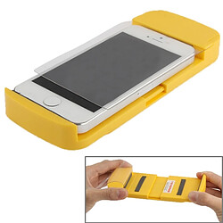 Wewoo Film protecteur écran jaune pour iPhone 5 et 5C 5S, 4 4S, Samsung Galaxy S IV / i9500, Galaxy Note II / N7100, Galaxy S III / i9300, téléphones portables à moins de 5,8 pouces automatique universel attacher la machine