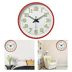 Avis Horloge Murale Moderne De Lumière De Nuit Horloges Murales à Quartz Pour Chambre à Coucher Rouge