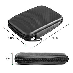 Avis Duronic HDC2 GY étui de Protection Semi Rigide pour Disque Dur, GPS, Batterie Portable, liseuse | Housse pour disques durs externes | Gris | EVA Antichoc | Léger et Compact | 11 x 15 cm