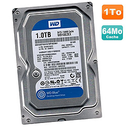 Disque Dur 1To Western Digital Blue SATA III 3.5" WD10EZEX-08M2NA0 7200RPM 64Mo - Occasion