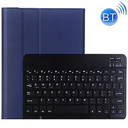 Wewoo Clavier QWERTY bleu foncé pour iPad Pro 10.5 pouces ultra-mince ABS Bluetooth Horizontal Flip étui en cuir avec support