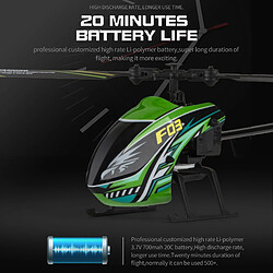 Avis Universal F03 RC Helicopter 4CH Flybarless Height Hold Helicopter(Le noir)