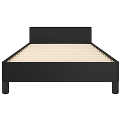 Acheter vidaXL Cadre de lit avec tête de lit sans matelas noir 80x200 cm