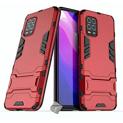 Htdmobiles Coque rigide anti choc pour Xiaomi Mi 10 Lite 5G + film ecran - ROUGE