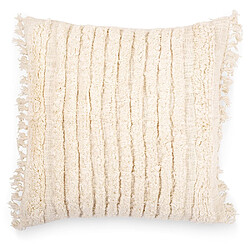 ICONIK INTERIOR Coussin de style boho Bali - Housse et Rembourrage inclus - Greta Crème