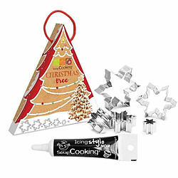 Scrapcooking Coffret mon Sapin de Noël en biscuit + Stylo de glaçage noir